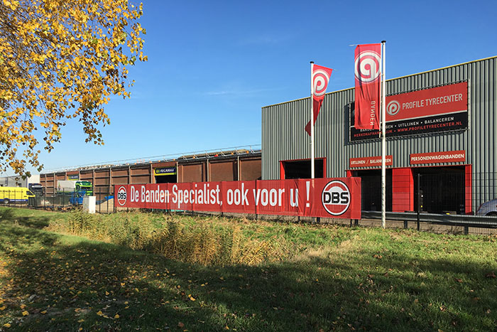 Spandoeken en vlaggen